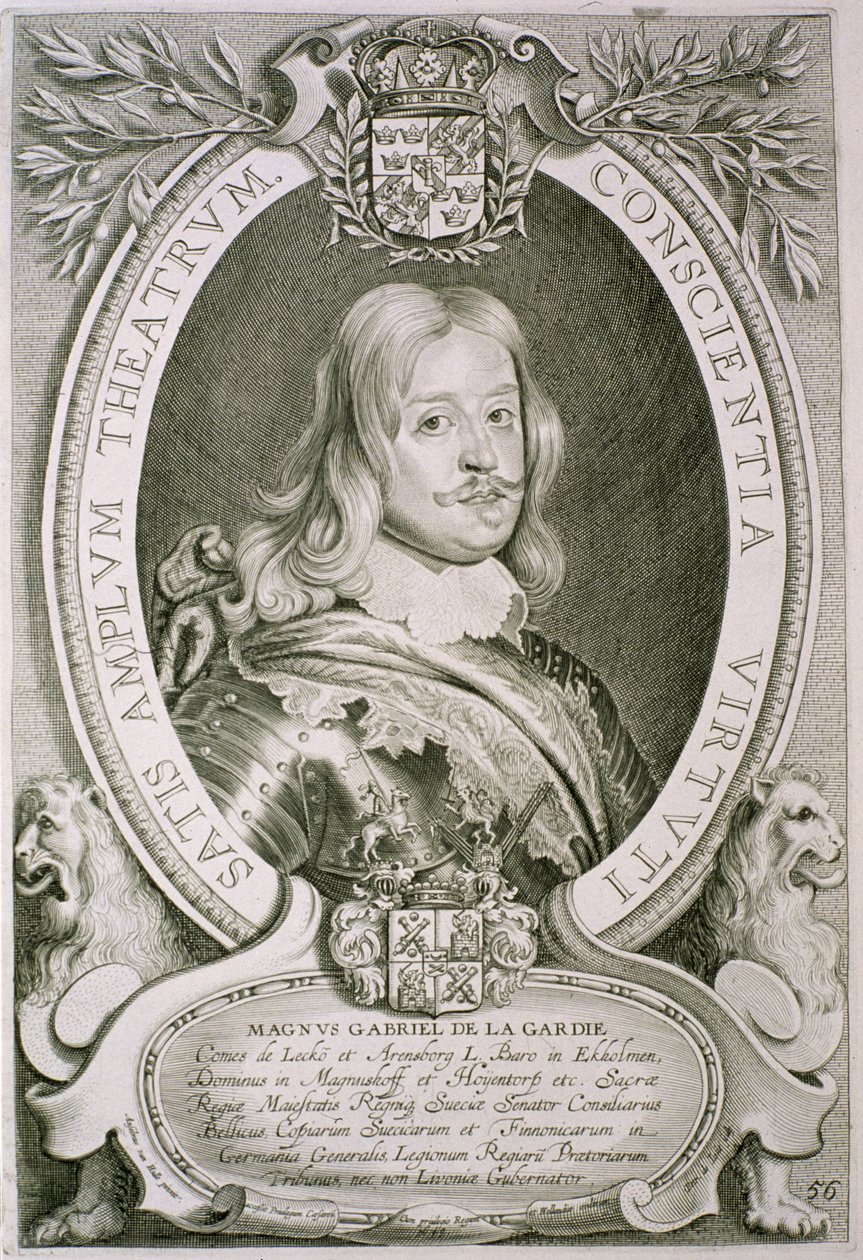 Magnus Gabriel (1622-86) grev de la Gardie, fra 