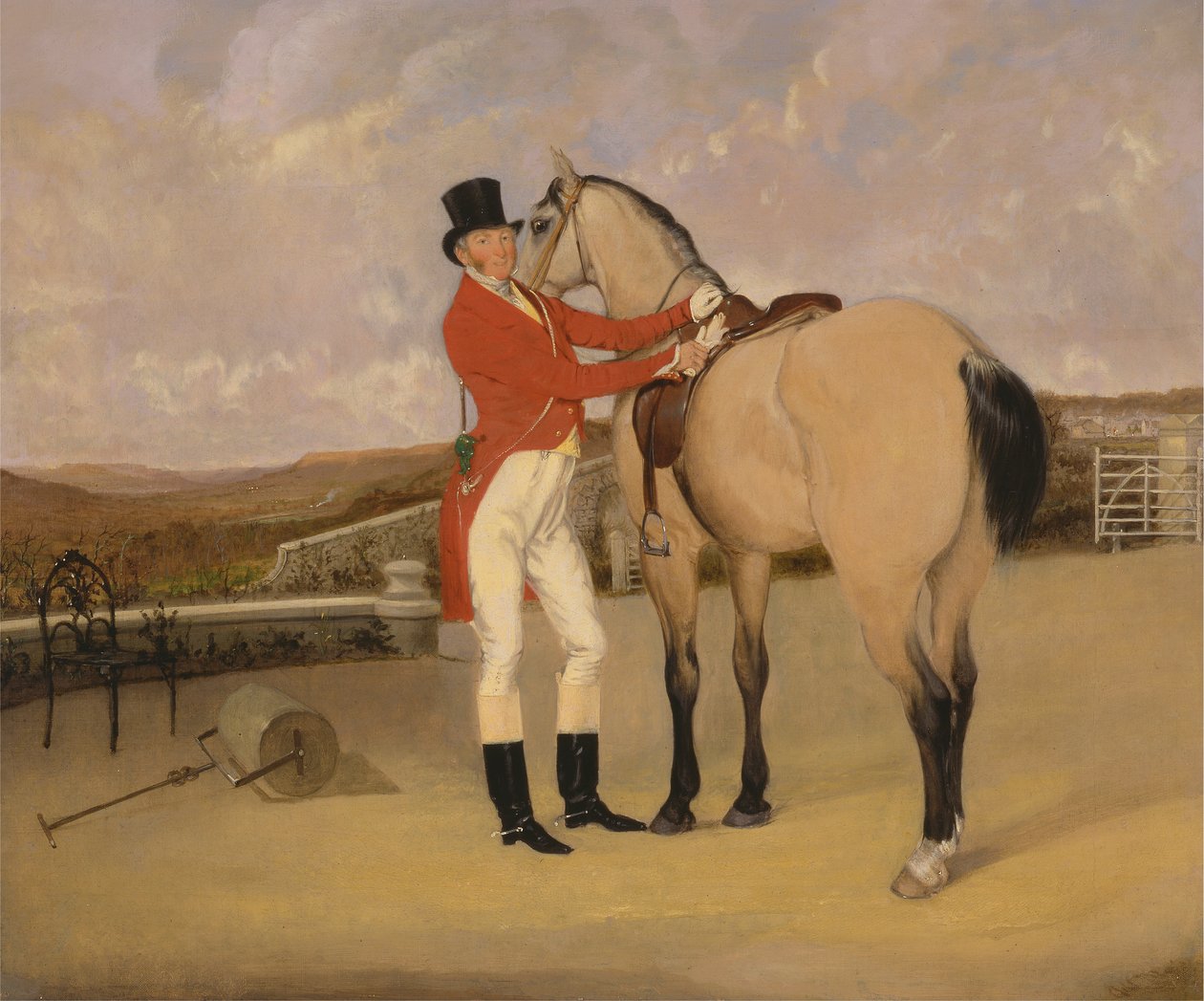 James Taylor Wray fra Bedale Hunt med sin Dun Hunter av Anson Ambrose Martin