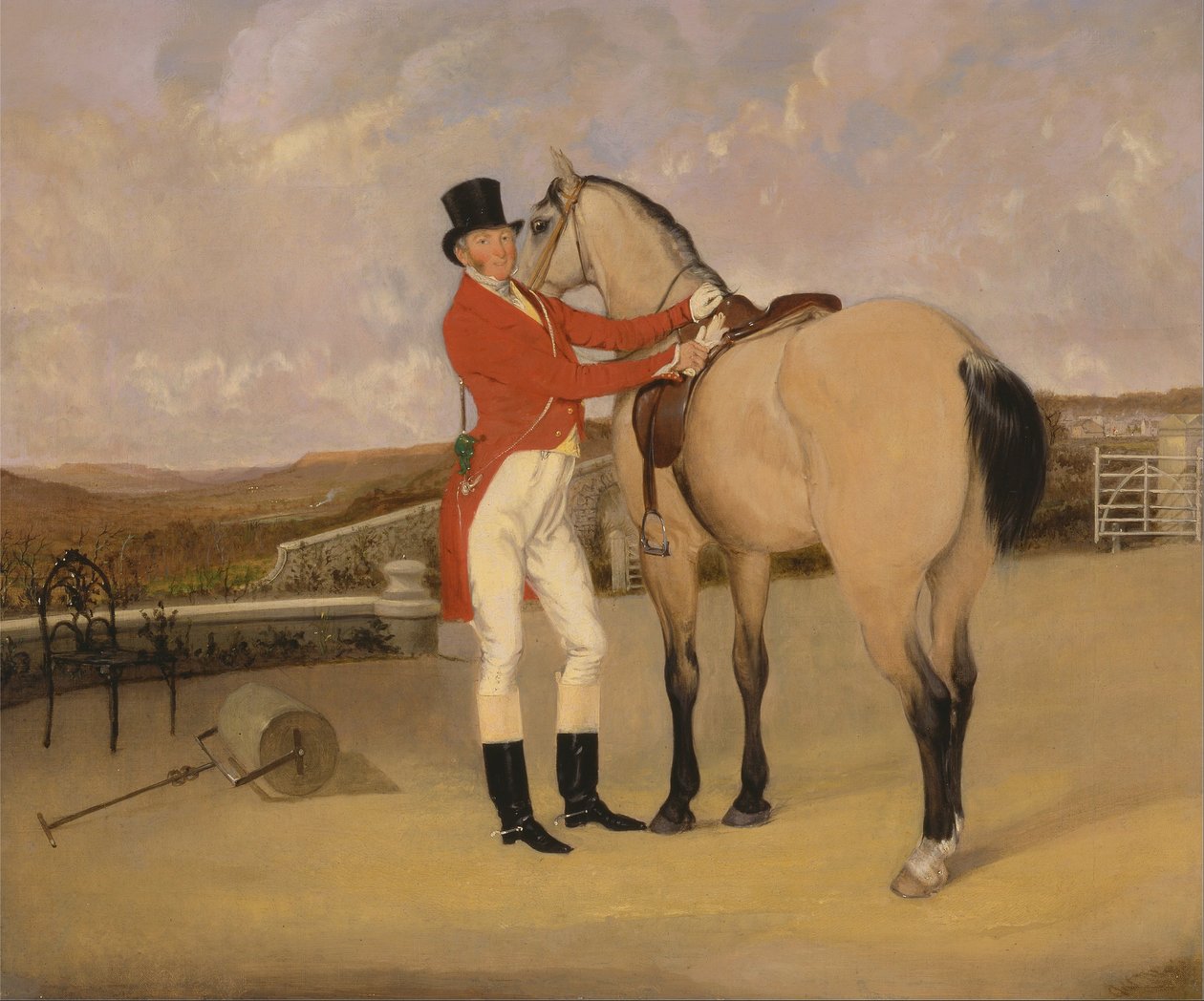 James Taylor Wray fra Bedale Hunt med sin Dun Hunter av Anson Ambrose Martin
