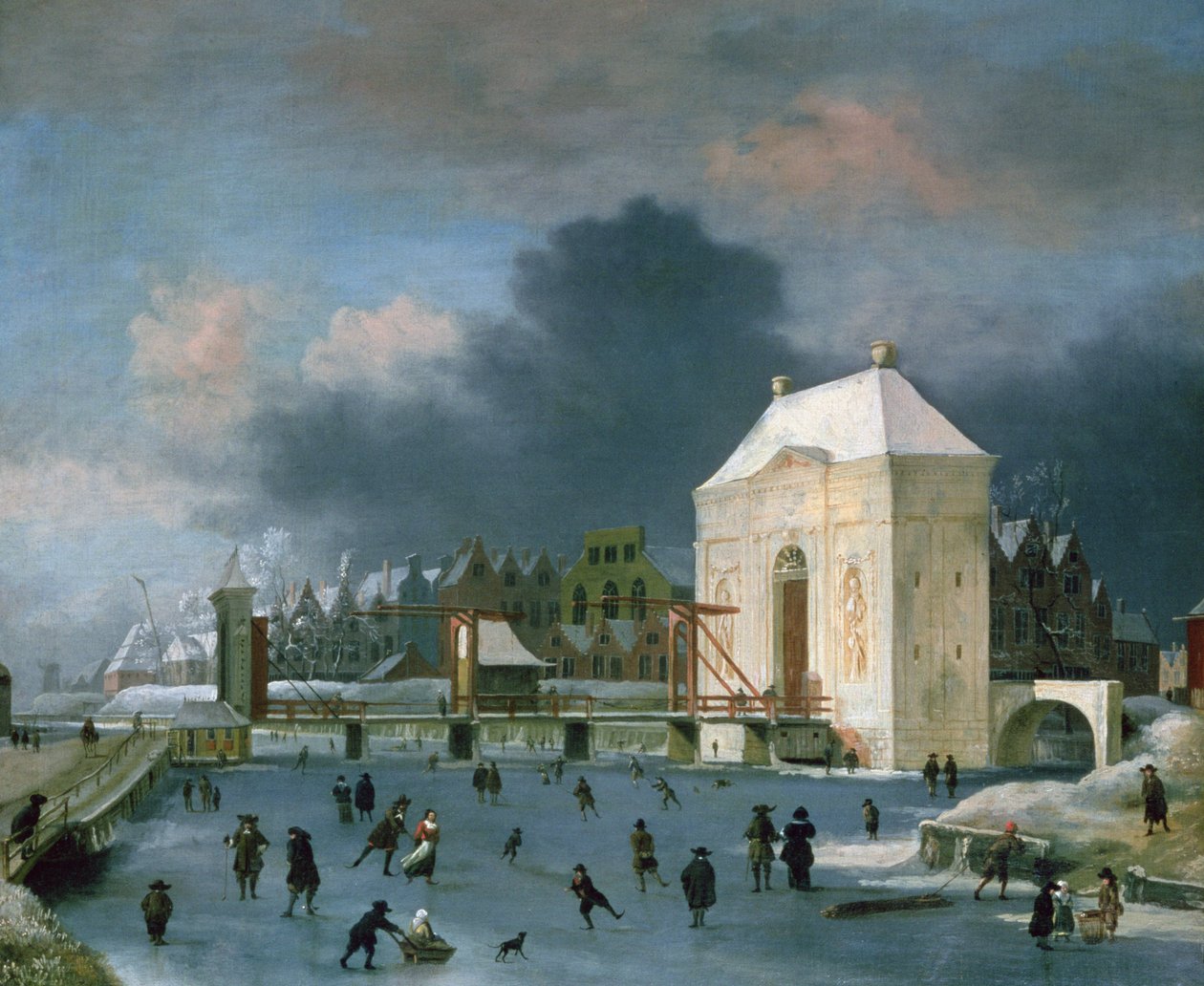 Byport ved Leiden av Anthonie Beerstraten