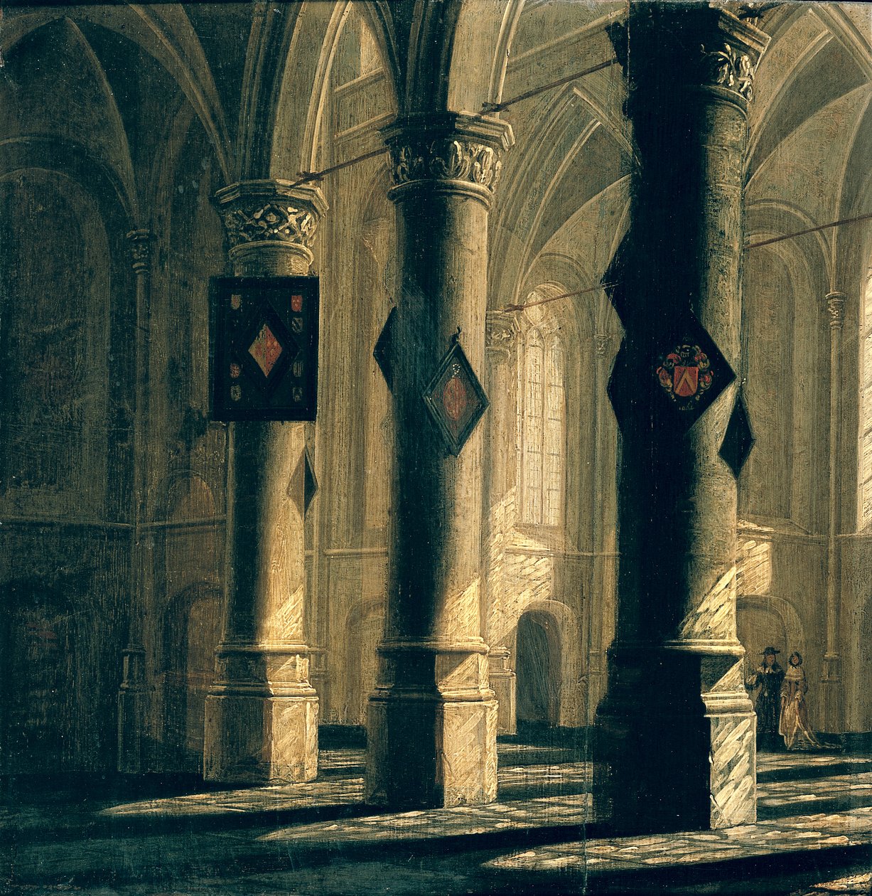 Interiør i en kirke av Anthonie Delorme