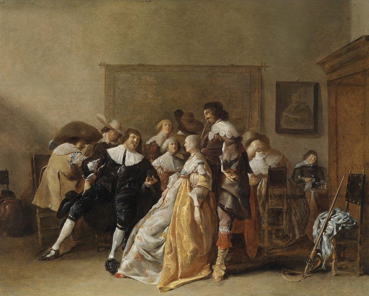 Glad selskap av Anthonie Palamedes