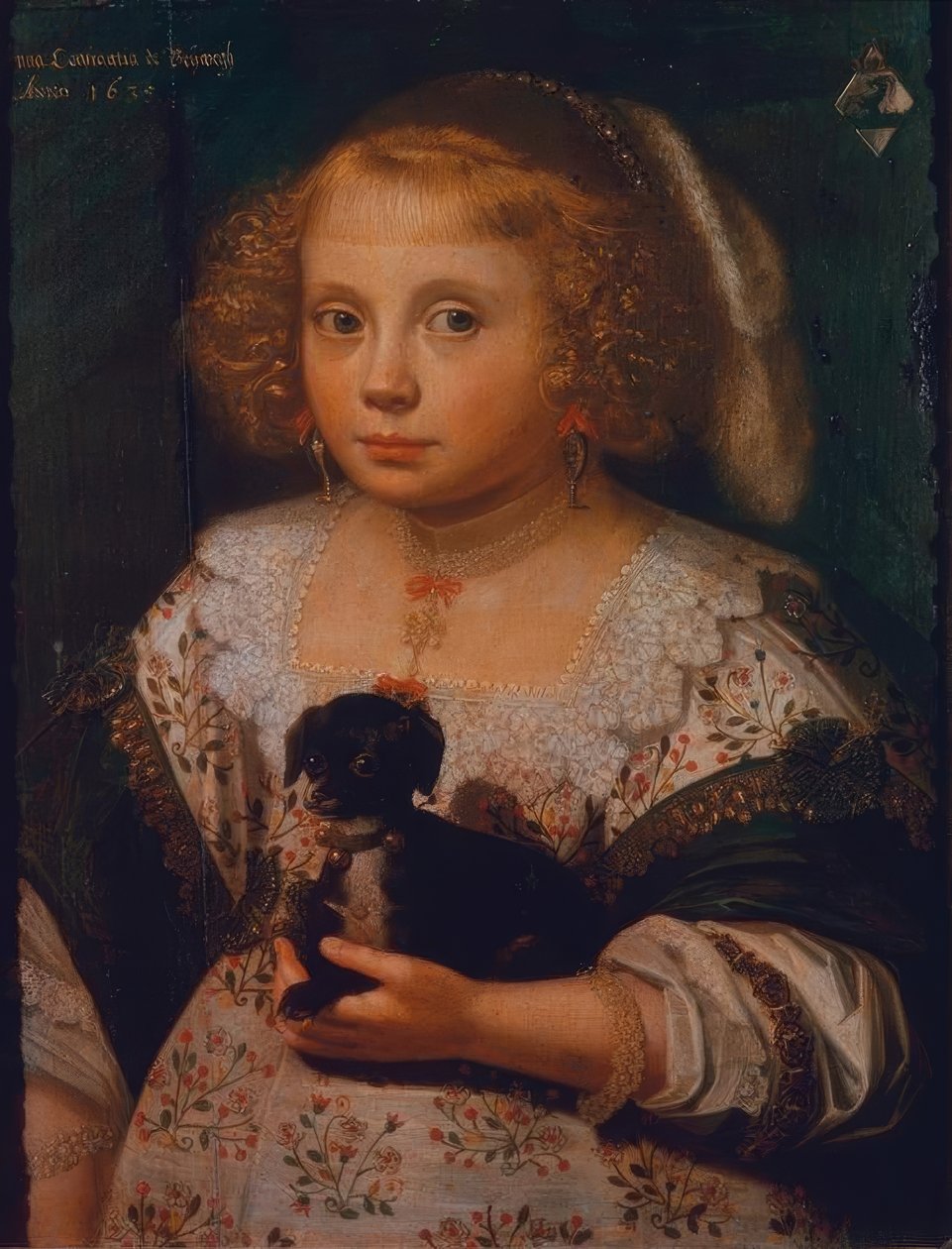 Barneportrett av Anna Constantia de Beijwegh av Anthonie Palamedesz