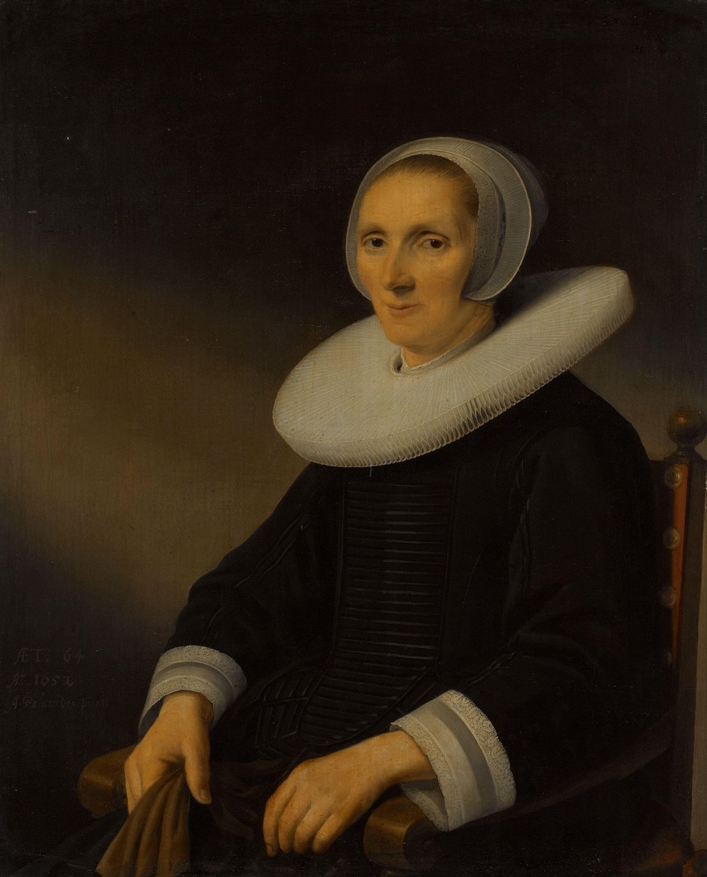 Portrett av en kvinne, sannsynligvis Jacobmina de Grebber (?-1666) av Anthonie Palamedesz