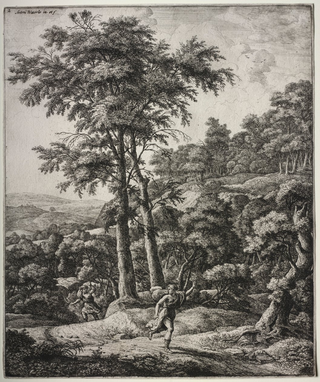 Apollo og Daphne. av Anthonie Waterloo