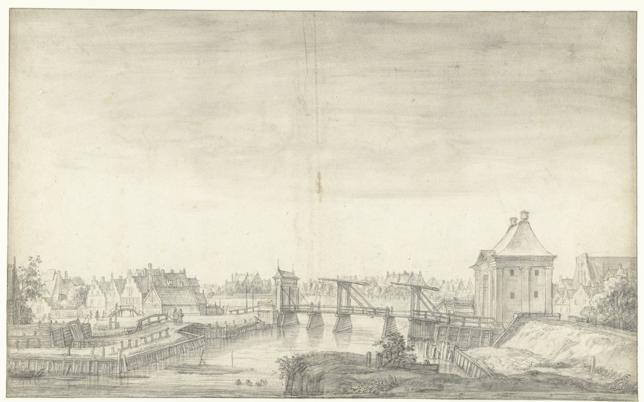 Tredje Heiligewegspoort i Amsterdam av Anthonie Waterloo