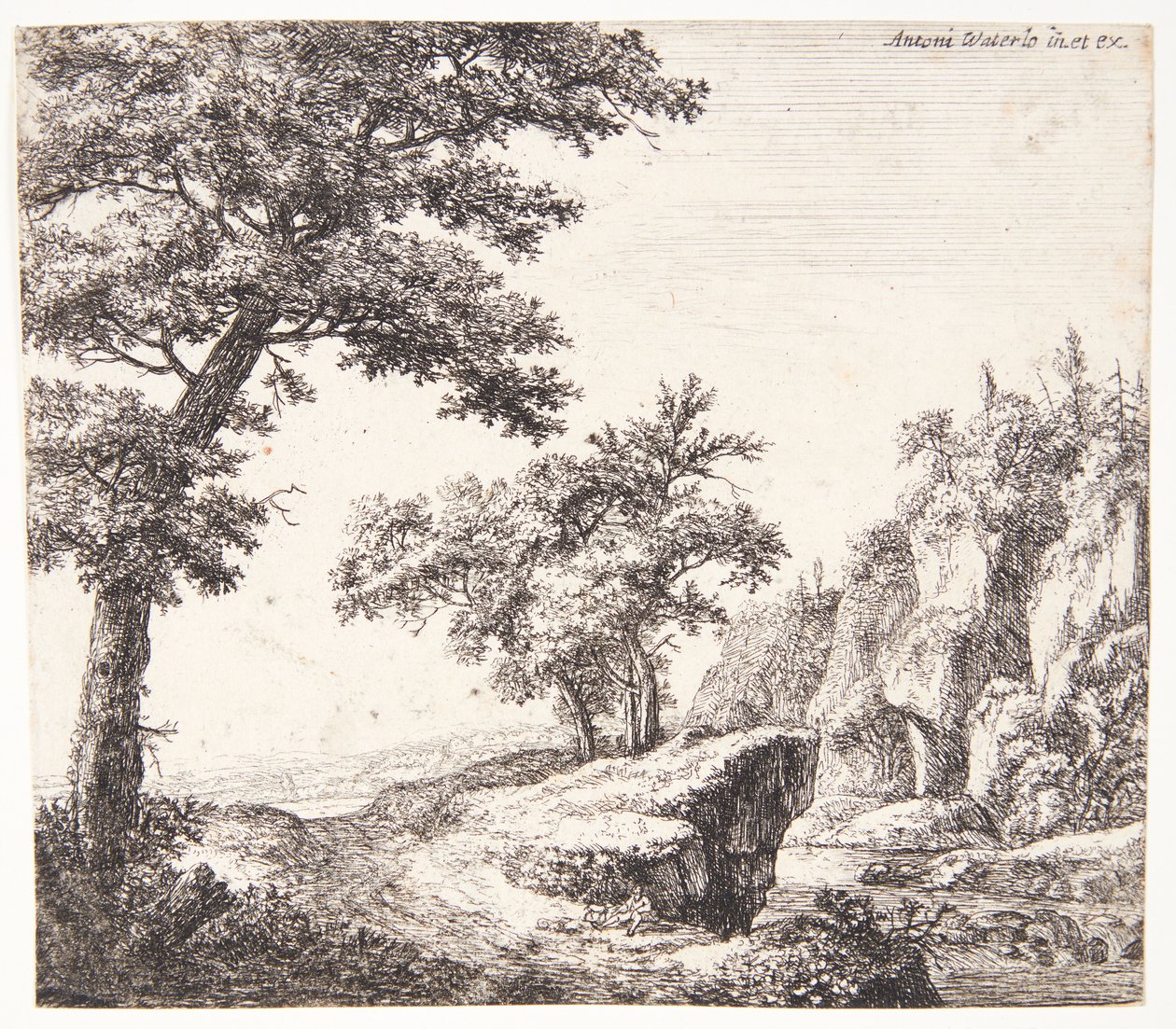 Elvelandskap av Anthonie Waterloo