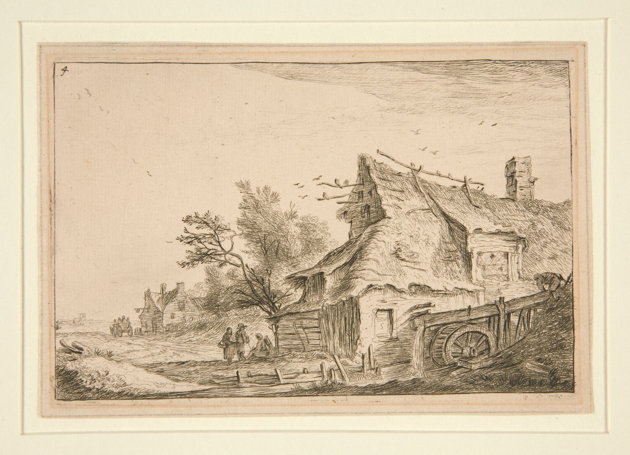Landsbyen ved bruket av Anthonie Waterloo