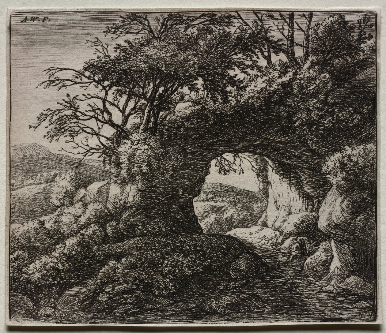 The Pierced Rock. av Anthonie Waterloo