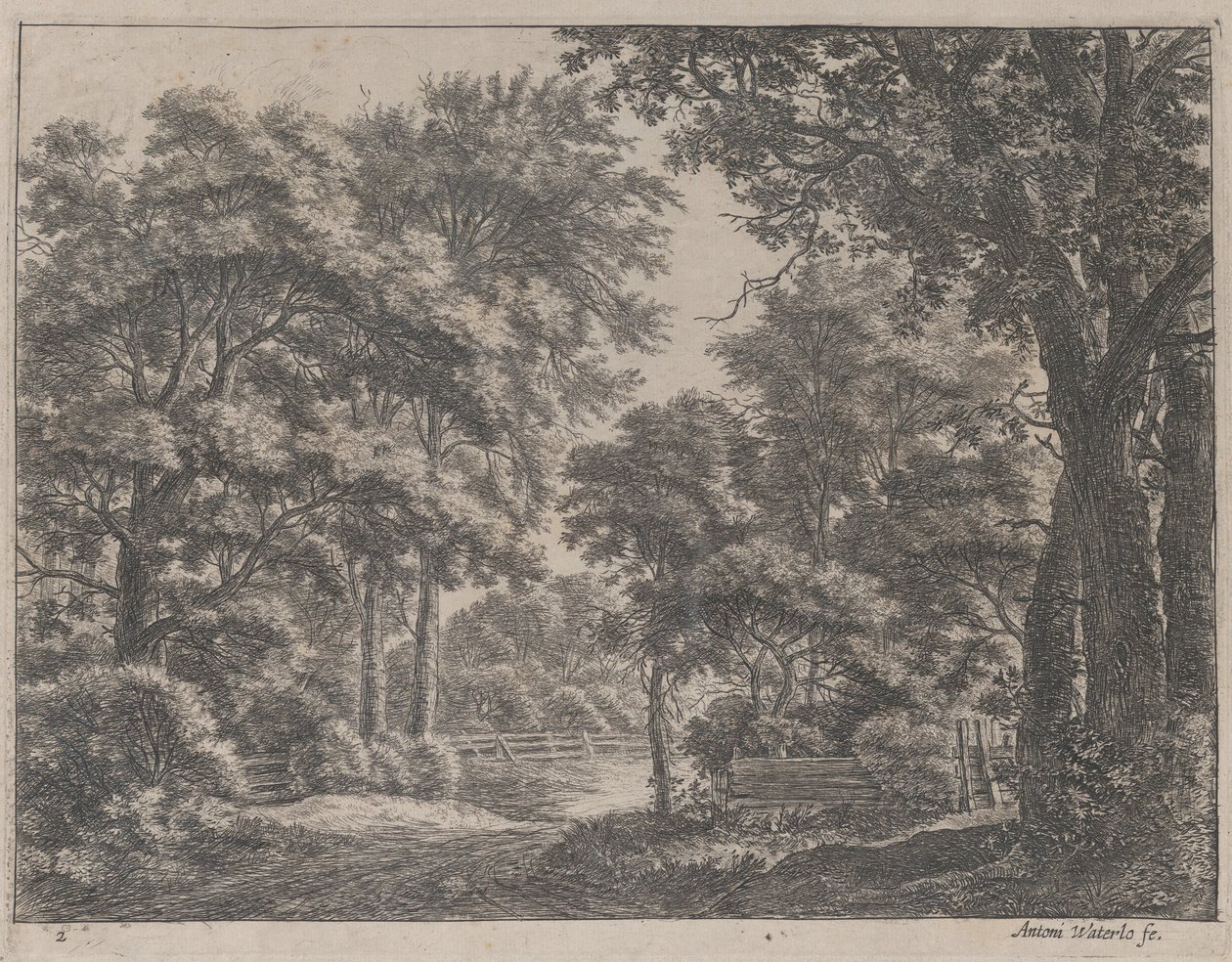 The Trimmed Groves, 1600-tallet. av Anthonie Waterloo