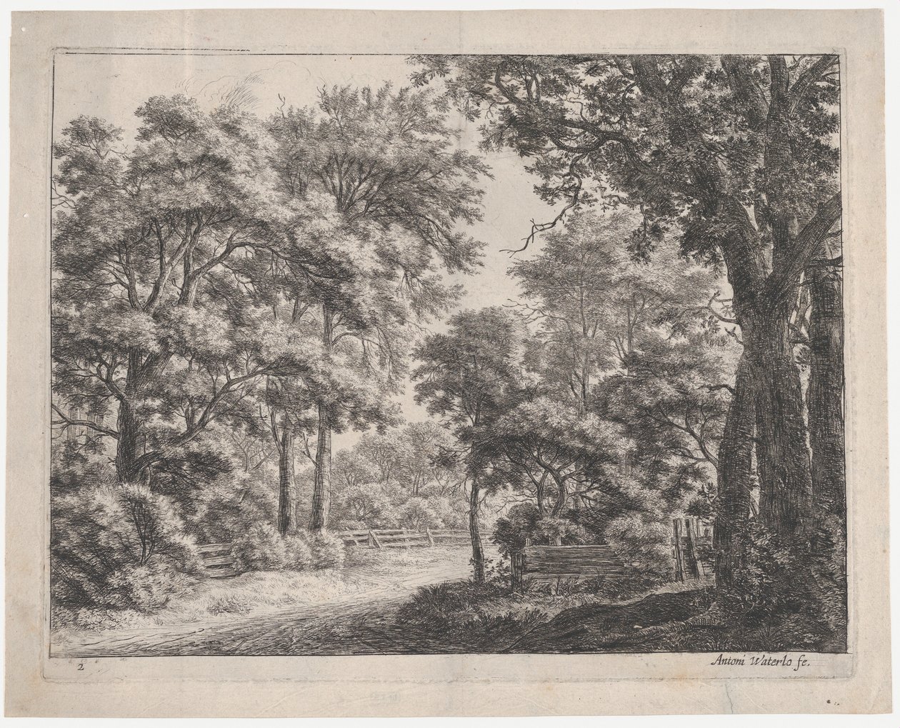 The Trimmed Groves, 1600-tallet. av Anthonie Waterloo