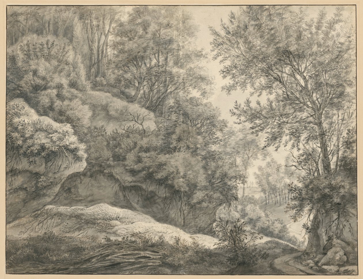 Skogstudie av Anthonie Waterloo