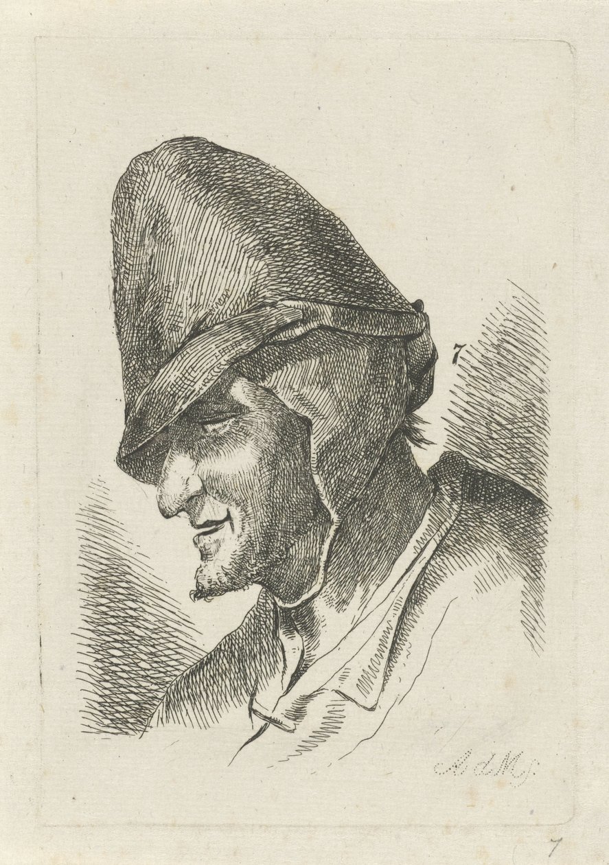 Mann med høy hatt av Anthonie Willem Hendrik Nolthenius de Man