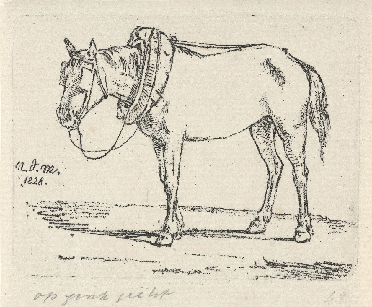 sminket hest av Anthonie Willem Hendrik Nolthenius de Man