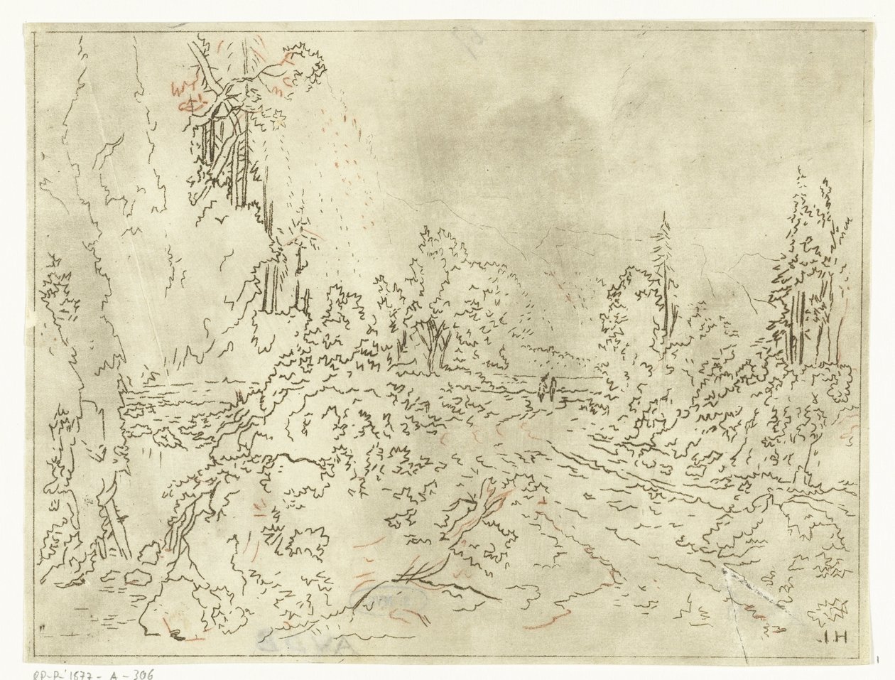 Fjelllandskap av Anthonie van den Bos
