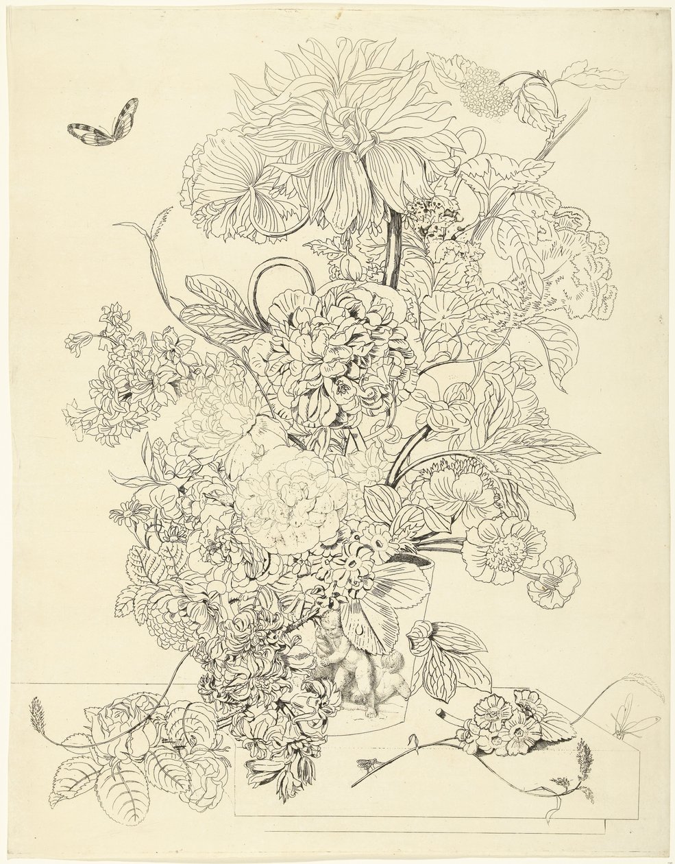 Blomsterdekorasjon av Anthonie van den Bos