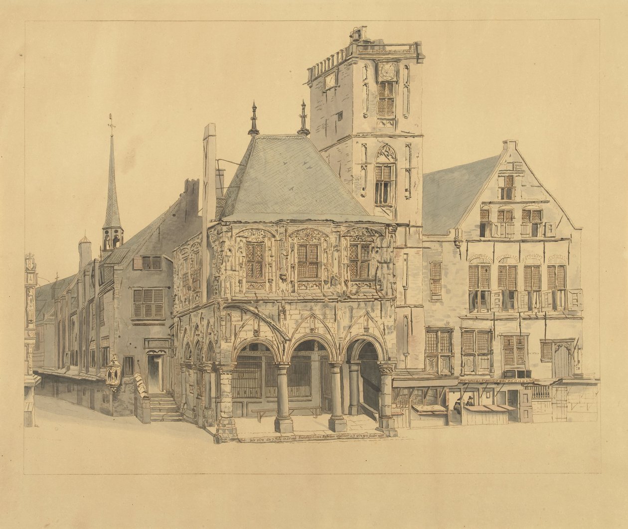 Det gamle rådhuset i Amsterdam, 1641 av Anthonie van den Bos