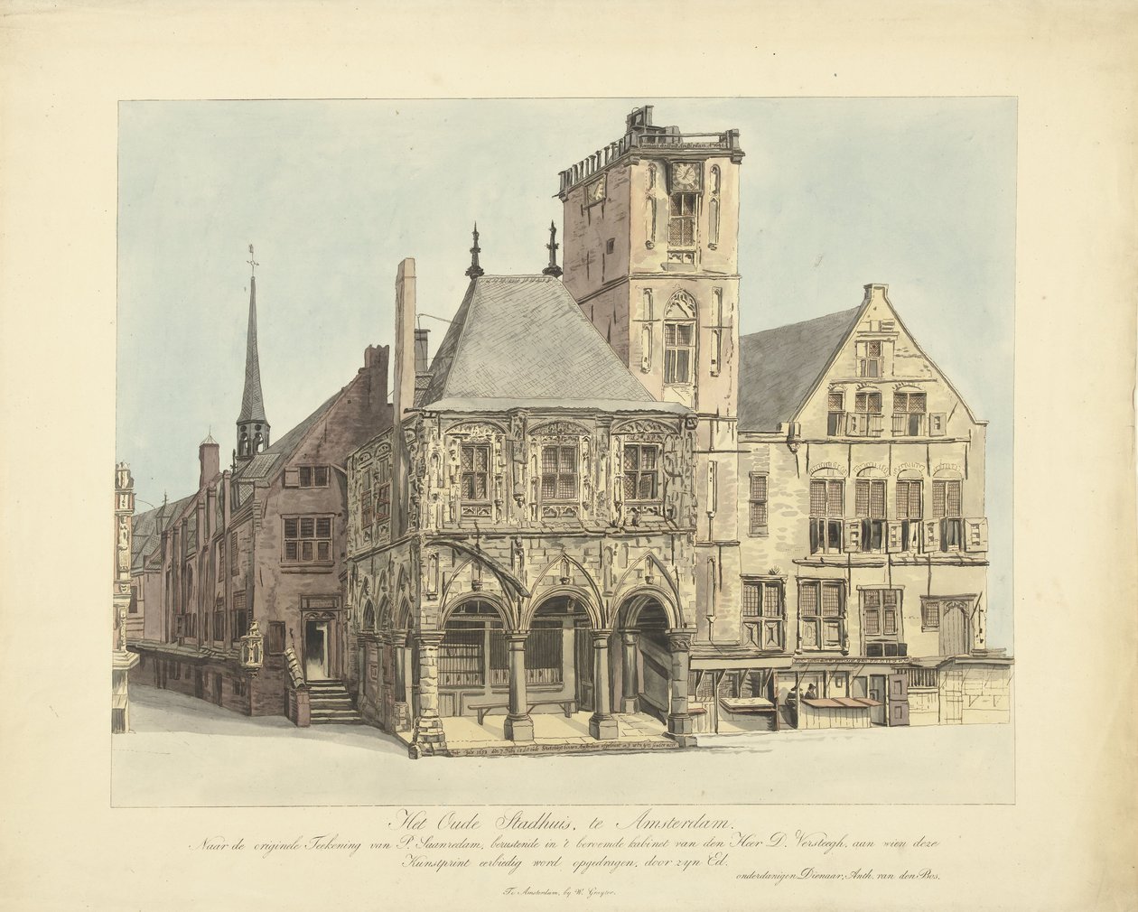 Det gamle rådhuset i Amsterdam, 1641 av Anthonie van den Bos