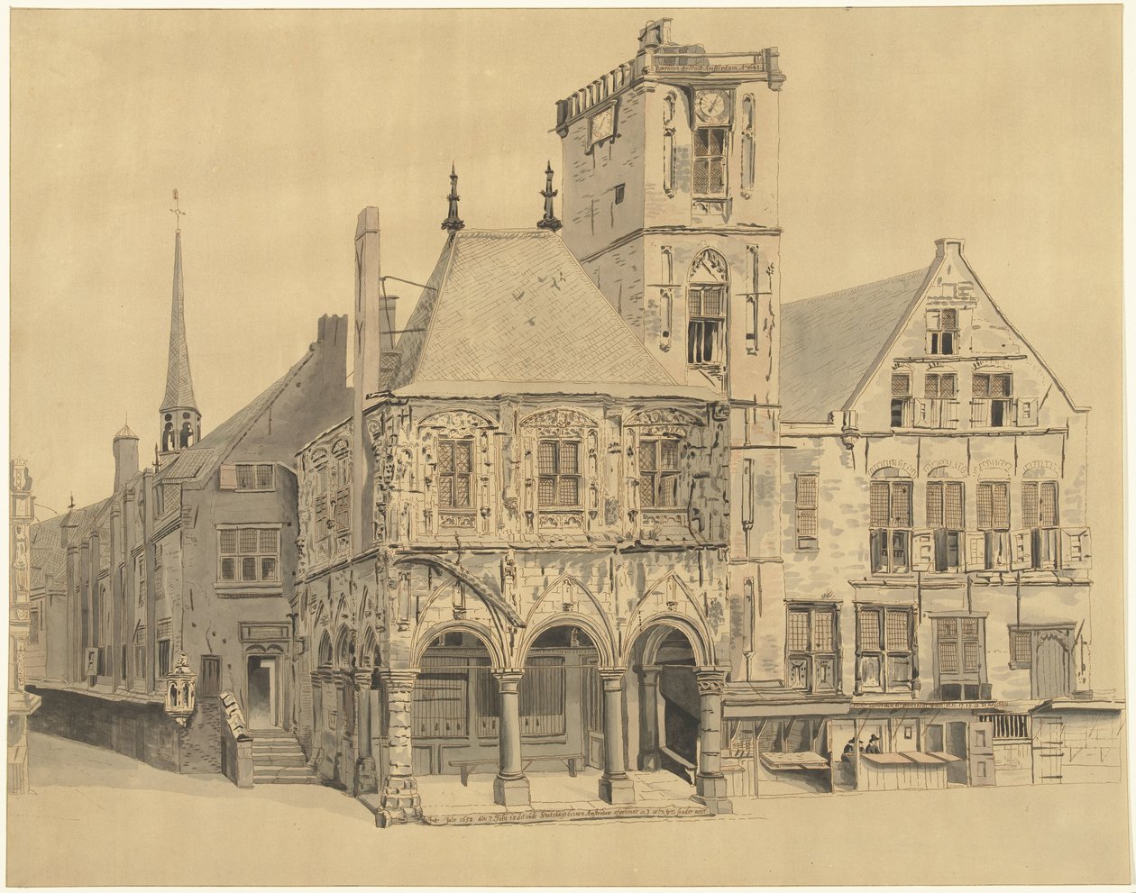 Det gamle rådhuset i Amsterdam, 1641 av Anthonie van den Bos