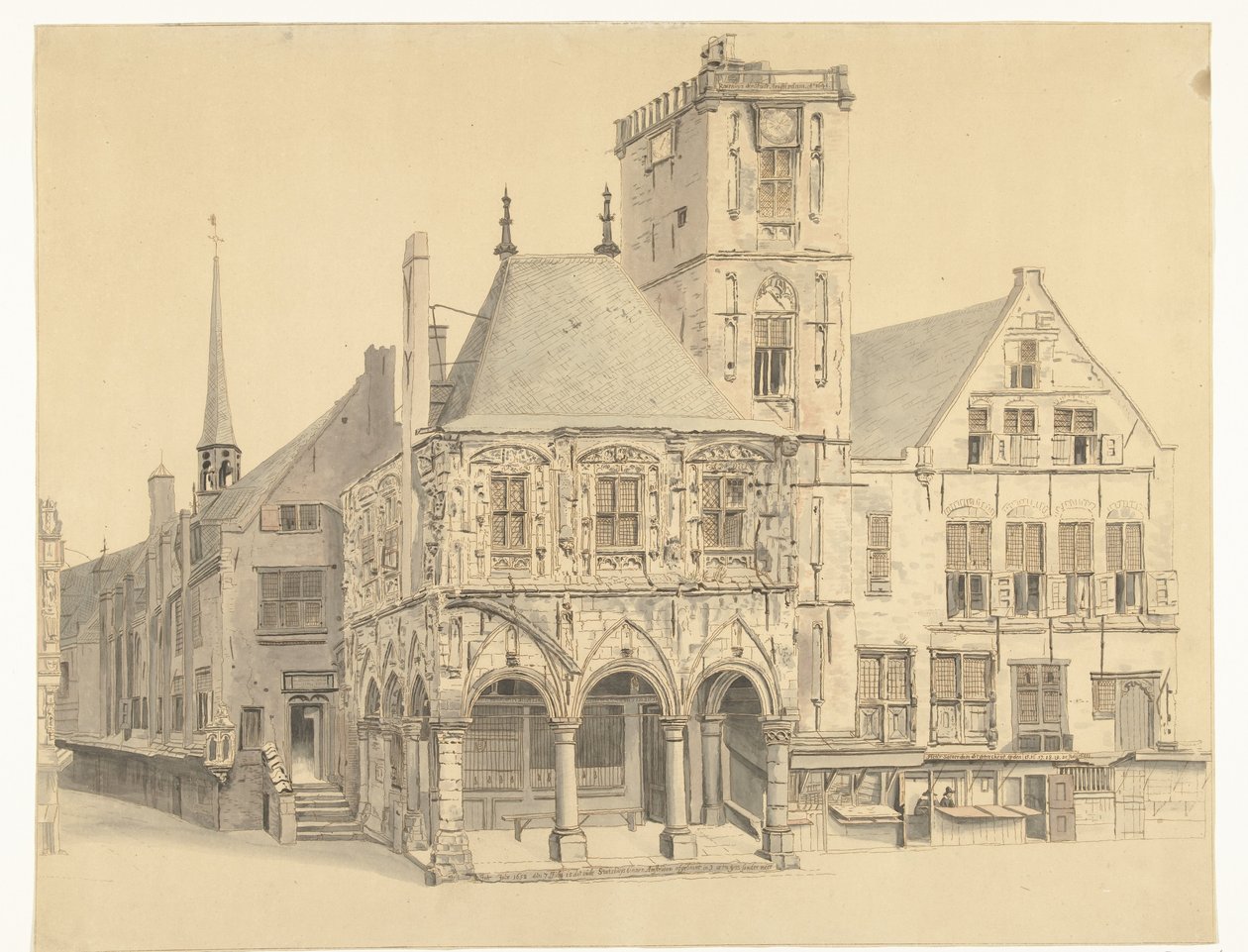 Det gamle rådhuset i Amsterdam, 1641 av Anthonie van den Bos