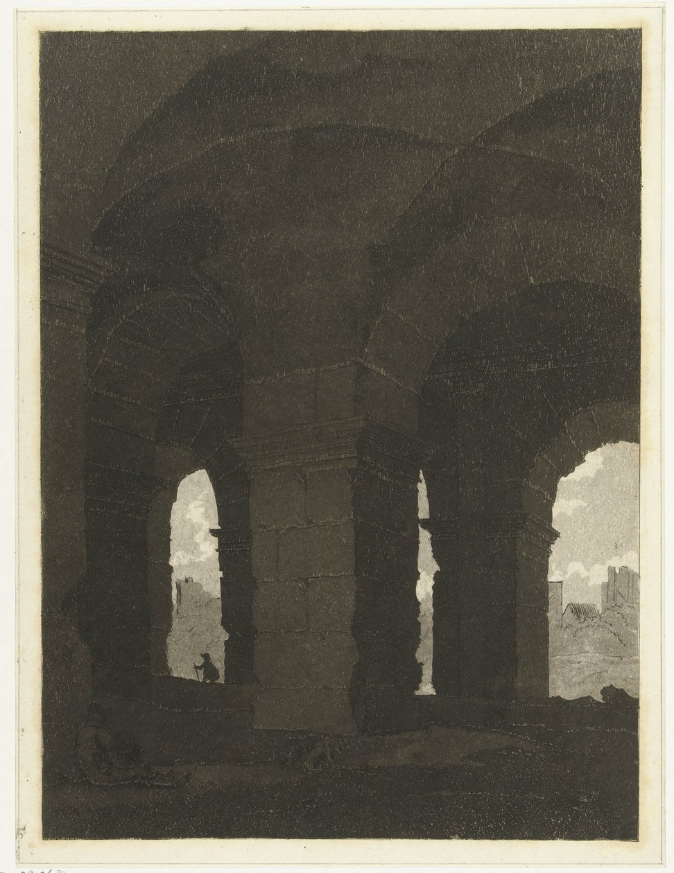 Under buene til Colosseum av Anthonie van den Bos