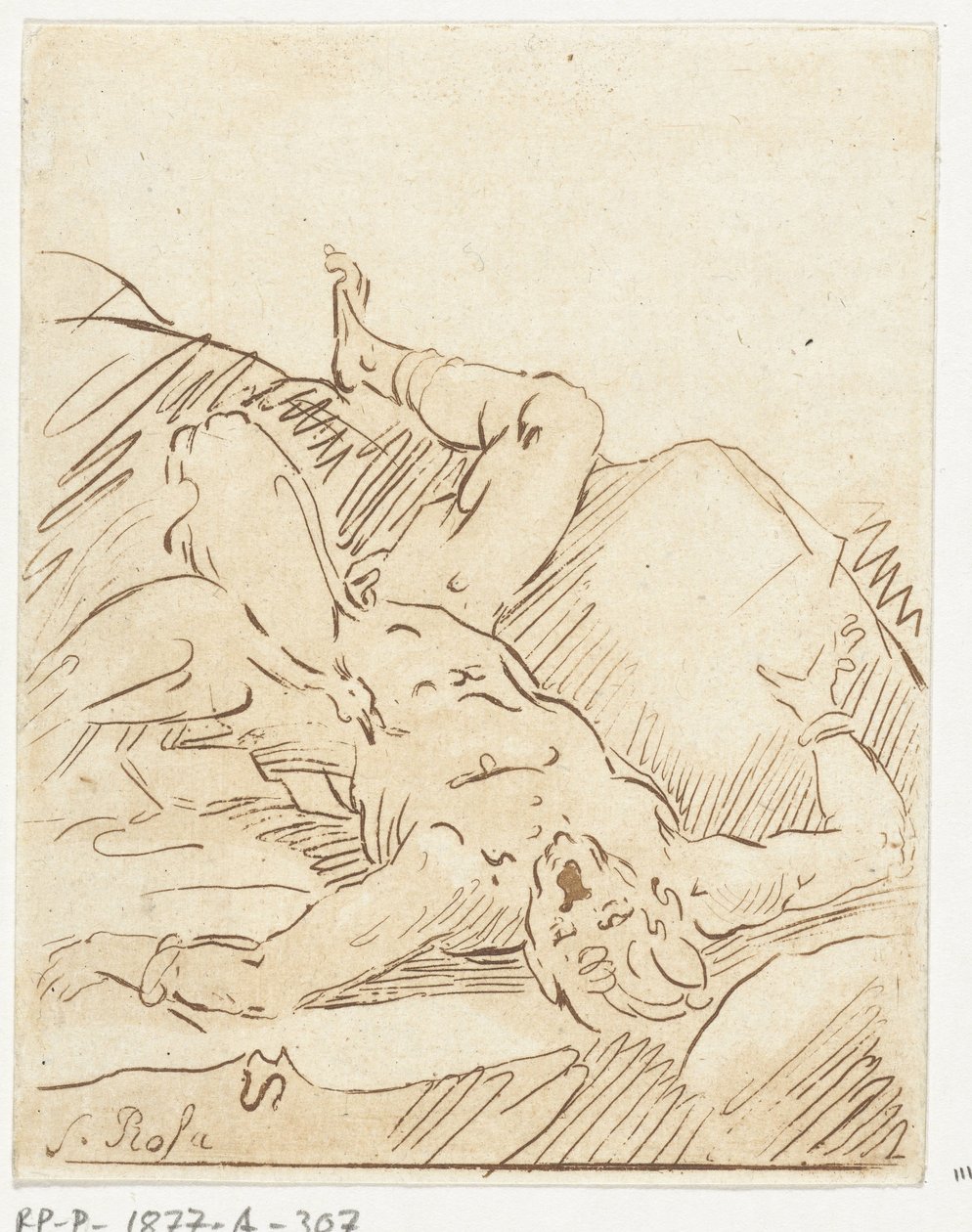 Prometheus lenket av Anthonie van den Bos