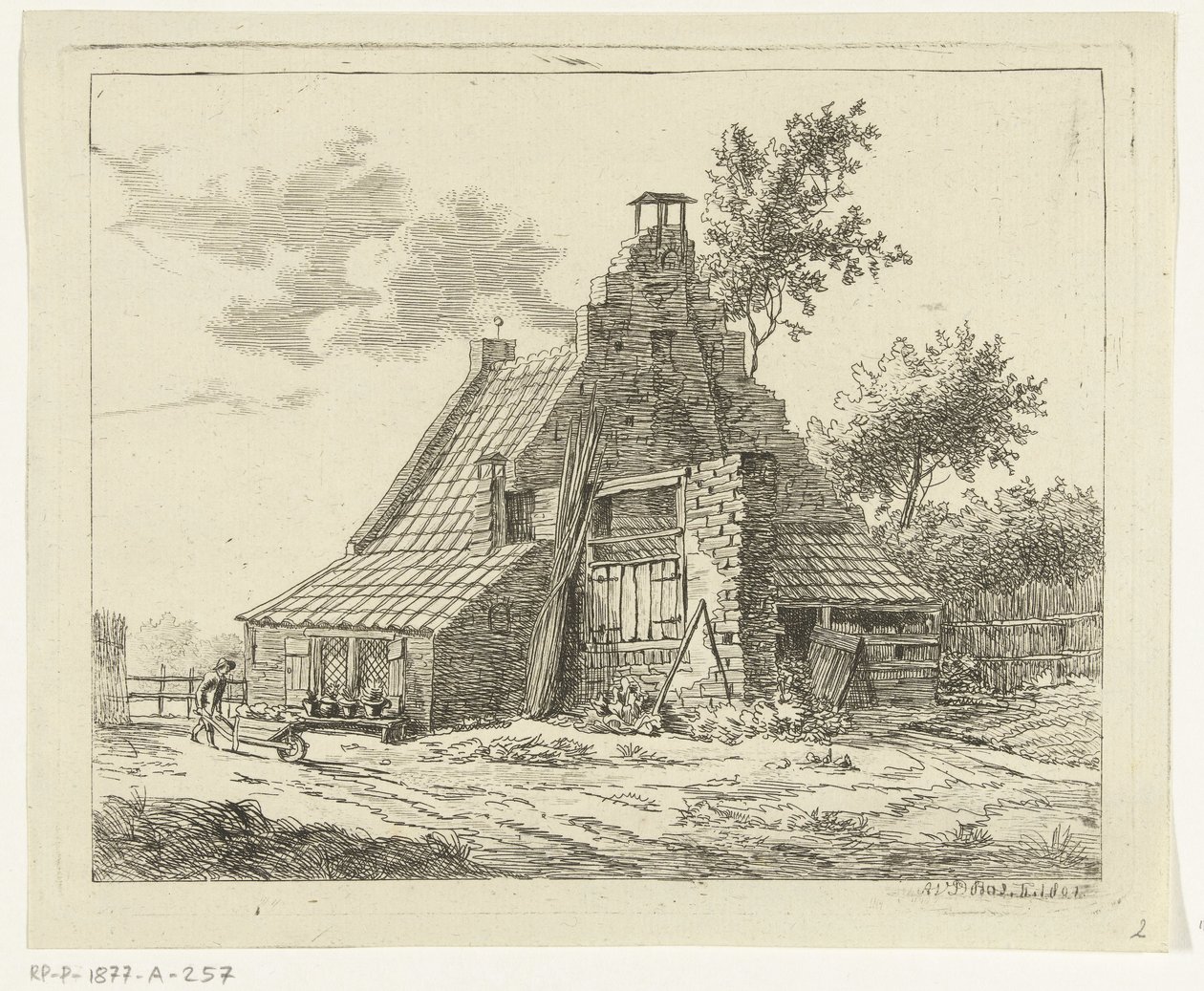 Ruin av huset Snaatburg i Maarssen av Anthonie van den Bos