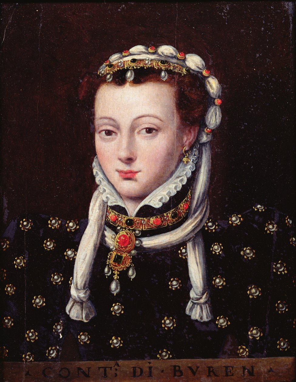 Portrett av Anne de Buren av Anthonis van Dashorst Mor