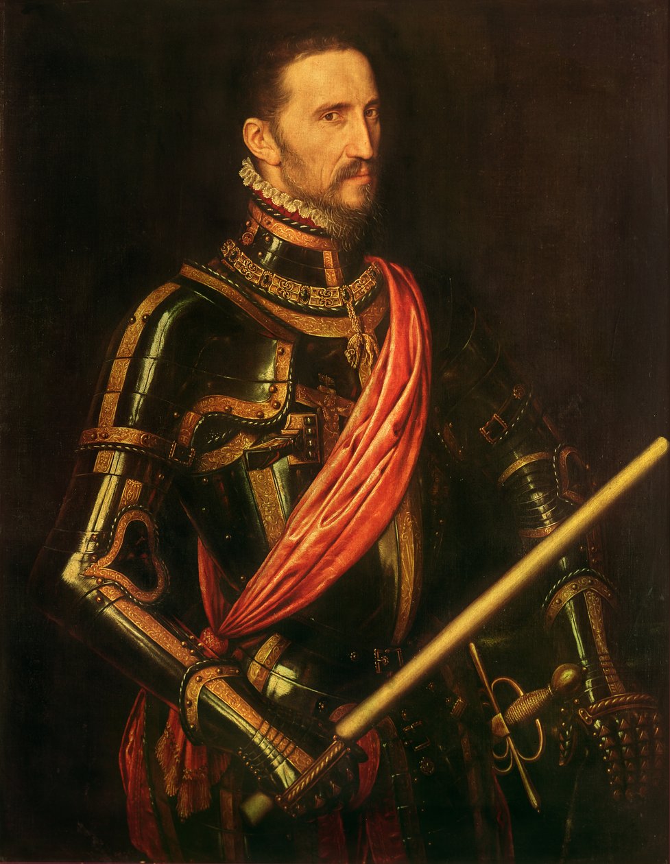 Portrett av Fernando Álvarez de Toledo, tredje hertug av Alba (1508 - 1582), 1549 av Anthonis van Dashorst Mor