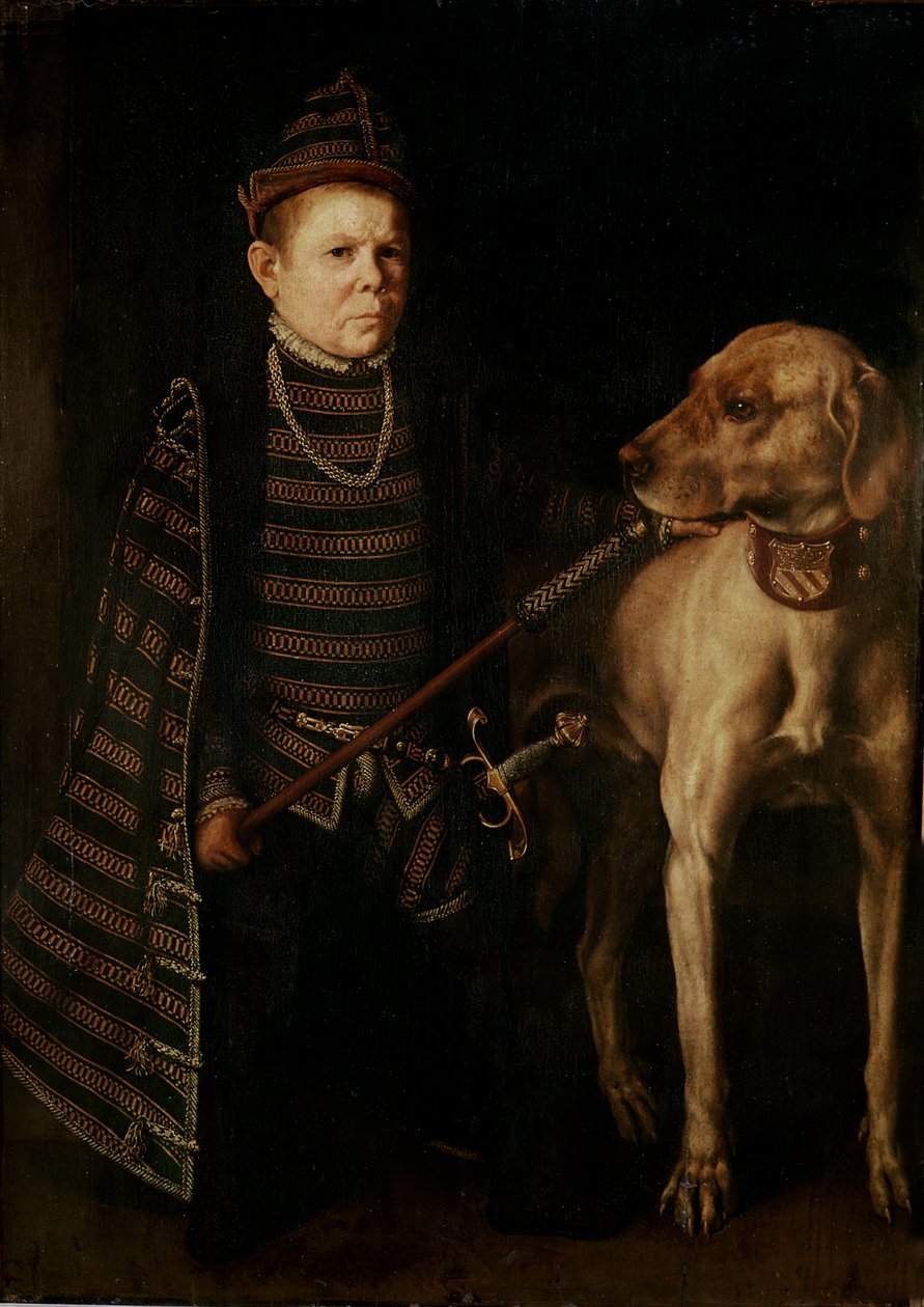 Dvergen til kardinal Granvelle, ca. 1560 av Anthonis van Dashorst Mor