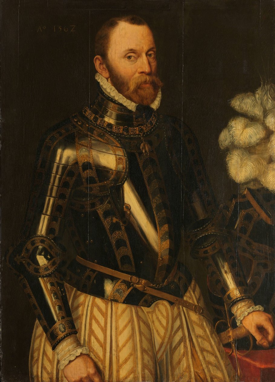 Portrett av Philippe de Montmorency, grev av Horne, admiral av Nederland, medlem av statsrådet av Anthonis Mor (copy after)