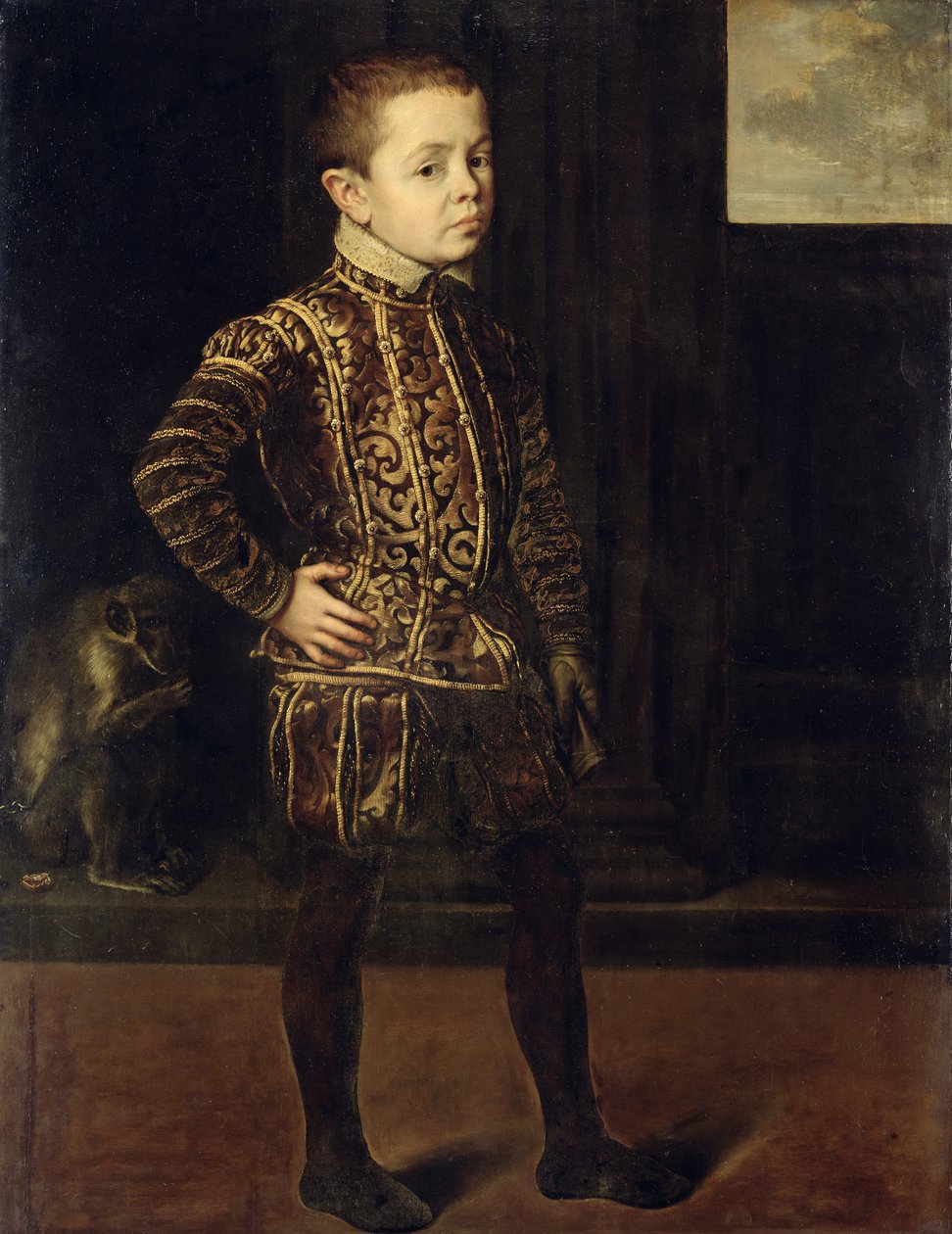 Portrett av en edel knep, ca. 1548 av Anthonis Mor