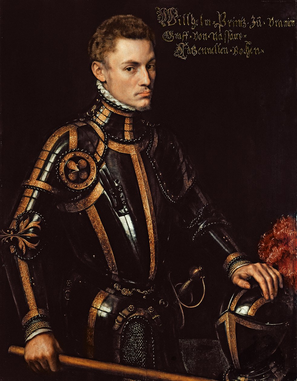 Vilhelm I (1533-84) Den tause, prins av Oransje, ca. 1552 av Anthonis Mor