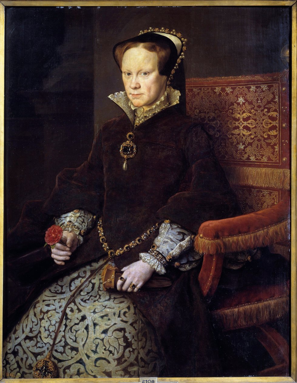 Portrett av dronning Mary I Tudor av Anthonis van Dashorst (c.1519 1576/77) Mor