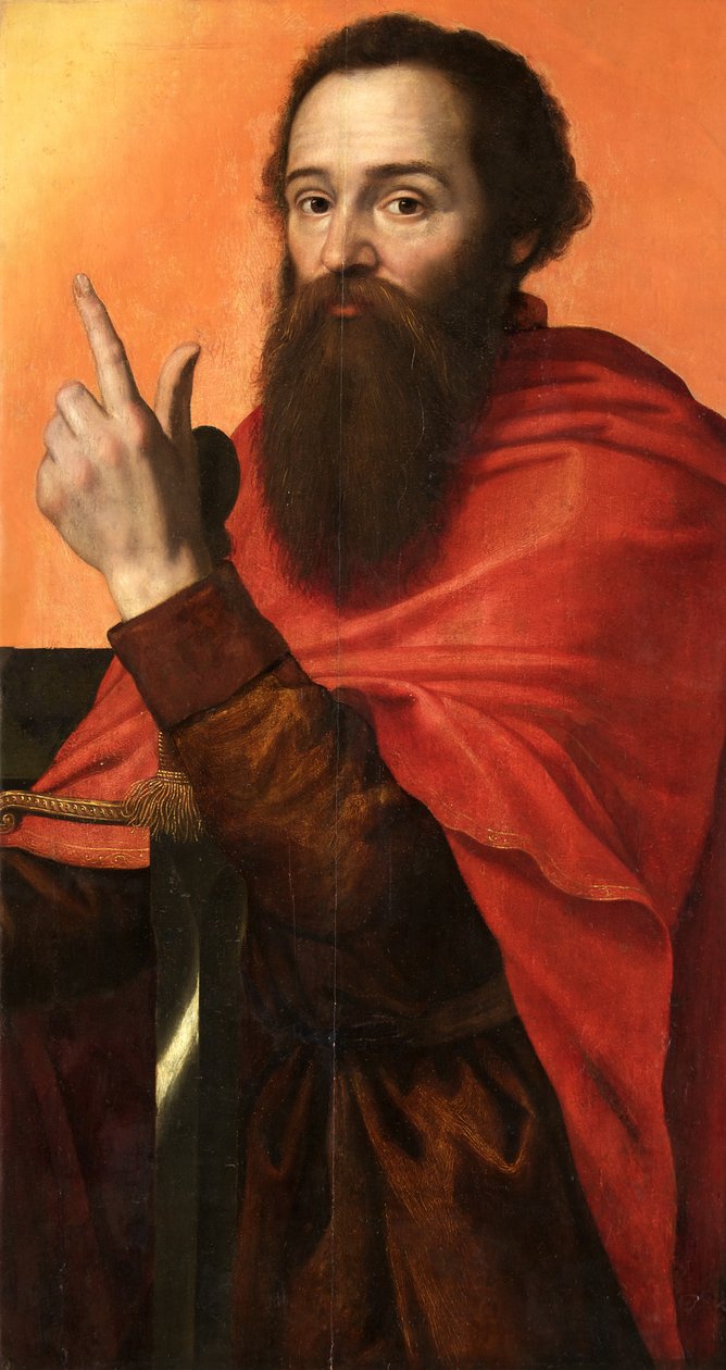 Saint Paul, ca. 1556 (olje på panel) av Anthonis Mor van Dashorst