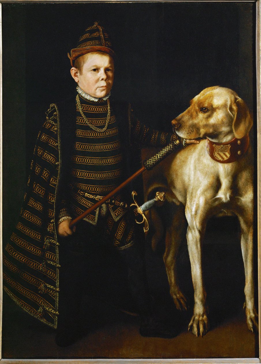 Der Zwerg des Kardinals Granvella von Anthonis van Dashorst (c.1519-1576/77) Mor