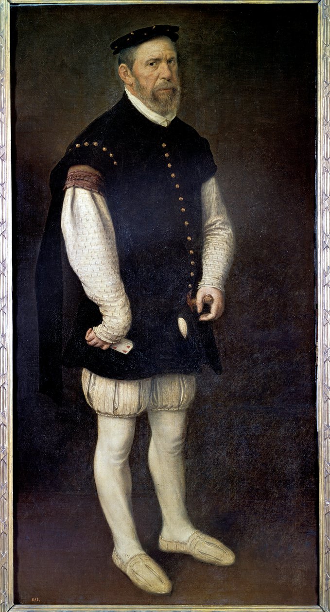 Portrett ved foten av Pejeron, narr av greven av Benavente Maleri av Antonio Moro (1517-1575) 1500-tallet Madrid, Prado-museet av Anthonis Mor van Dashorst