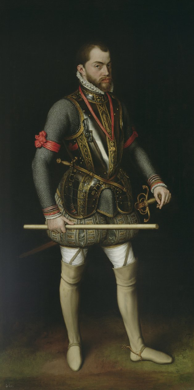 Filip II (1527-98) av Spania av Anthonis van Dashorst Mor