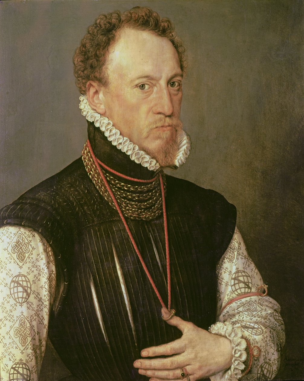 Sir Henry Lee (1533-1611), 1568 (panel) av Anthonis van Dashorst Mor