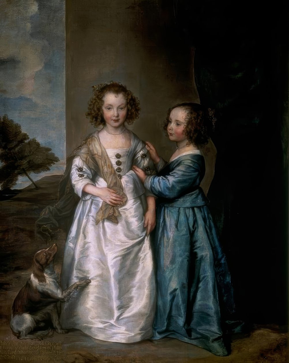 Portrett av Elizabeth og Philadelphia Wharton av Anthony van Dyck