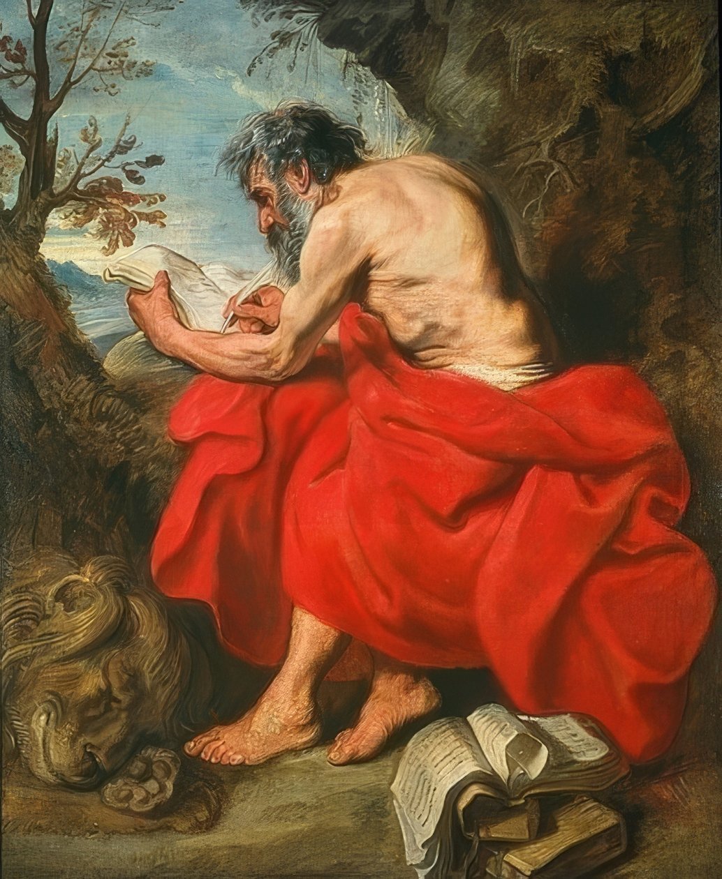 Den hellige Jerome. Rundt 1615/16 av Anthony van Dyck