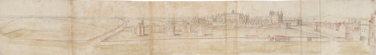 Hampton Court Palace fra nord, c1550-1560 av Anthonis van den Wyngaerde