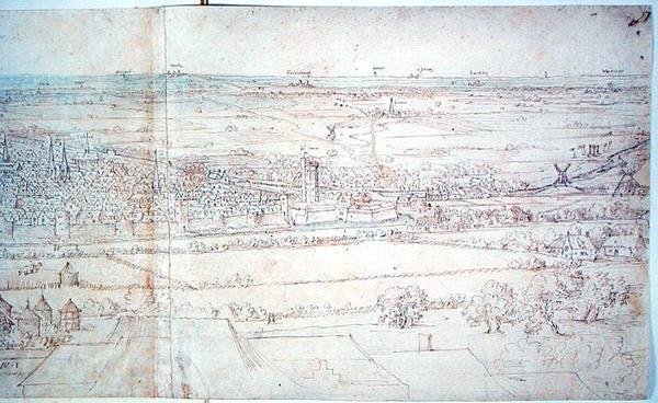 Utrecht av Anthonis van den Wyngaerde
