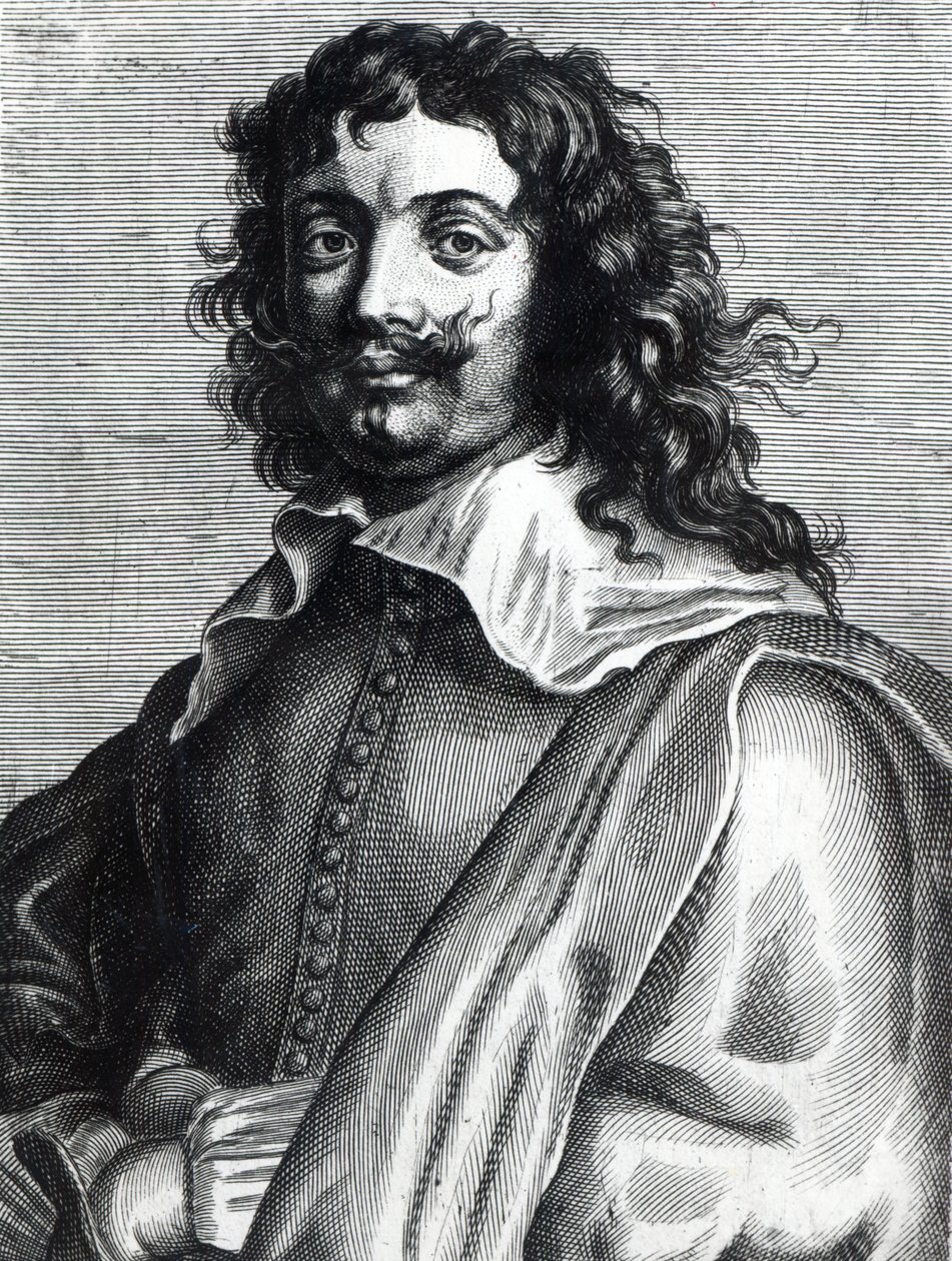Adriaen Brouwer, gravert av Edme de Boulonois av Anthony van Dyck