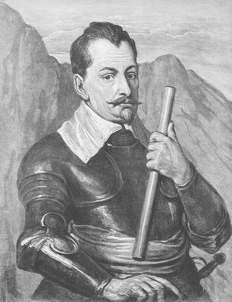 Albrecht von Wallenstein av Anthony van Dyck
