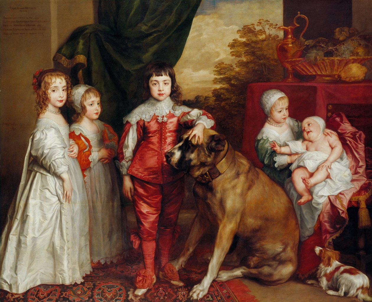 Fem eldste barn av Charles I av Anthony van Dyck