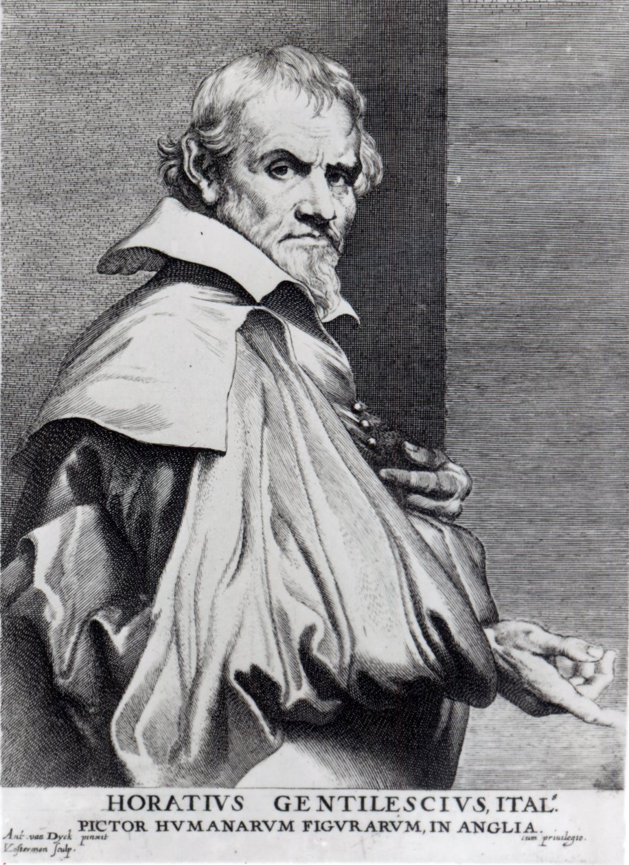 Orazio Gentileschi, fra van Dycks 'Iconography', gravert av Lucas Vorsterman av Anthony van Dyck