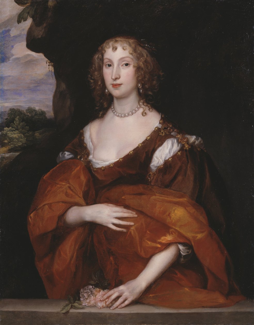 Portrett av Mary Hill, Lady Killigrew av Anthony van Dyck
