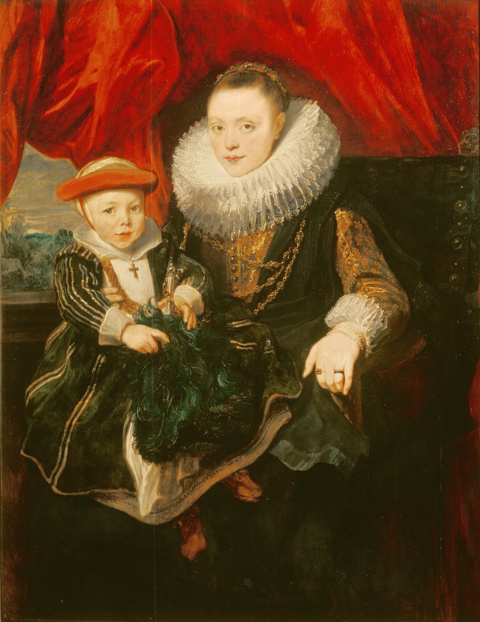 Portrett av en kvinne og et barn av Anthony van Dyck