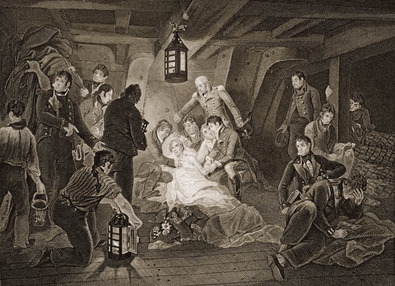The Death of Lord Nelson, illustrasjon fra 